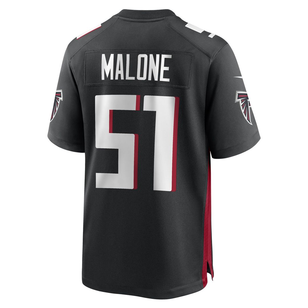 DeAngelo Malone Atlanta Falcons Nike Game Player Official Jersey - Black
