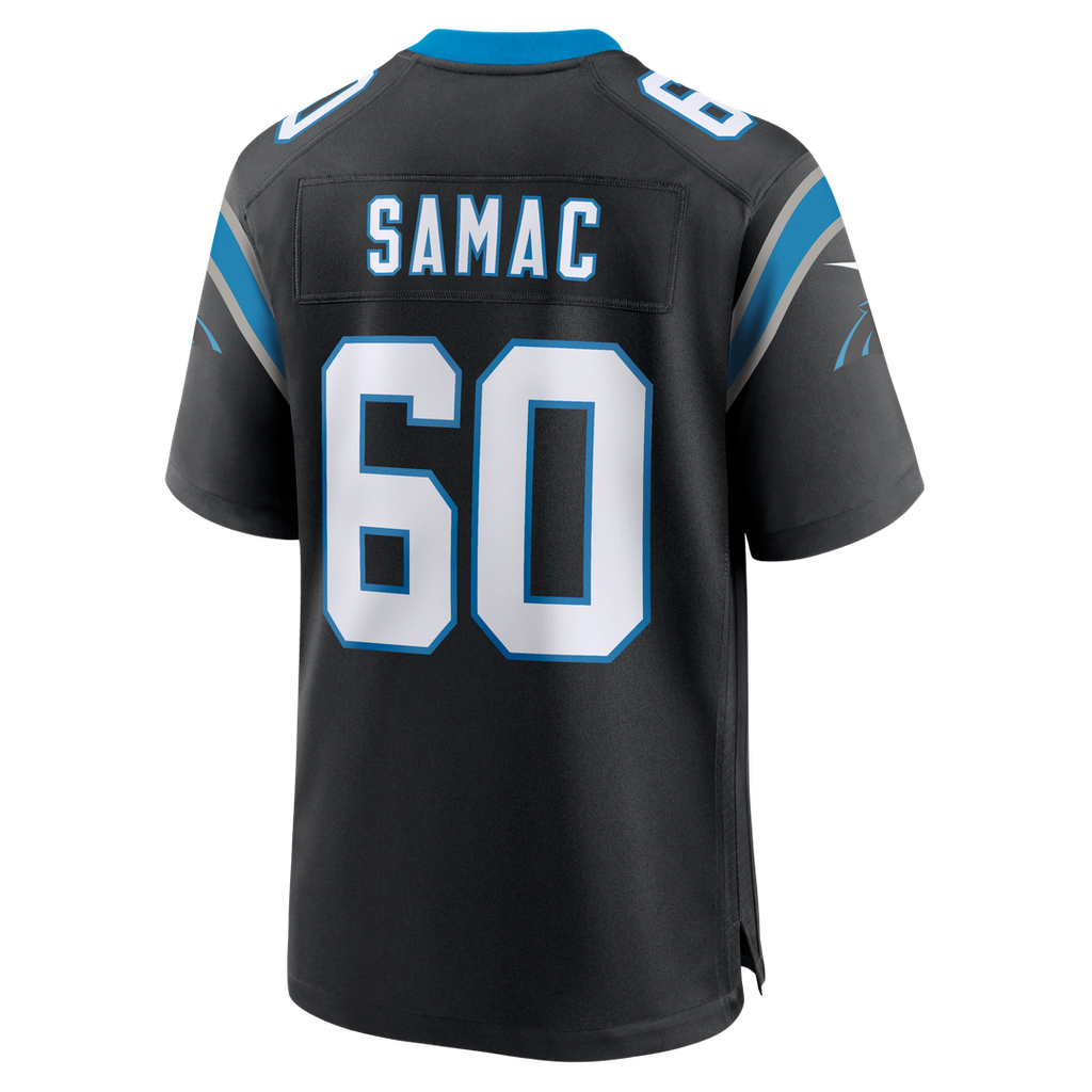 Nick Samac Carolina Panthers Nike Team Game Official Jersey -  Black