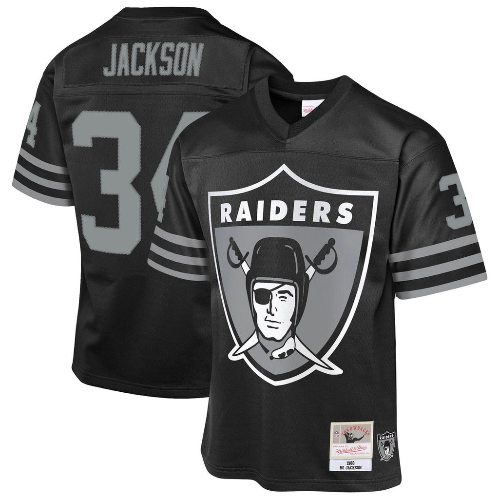Bo Jackson Las Vegas Raiders Mitchell & Ness Youth 1988 Throwback Fashion Official Jersey - Black