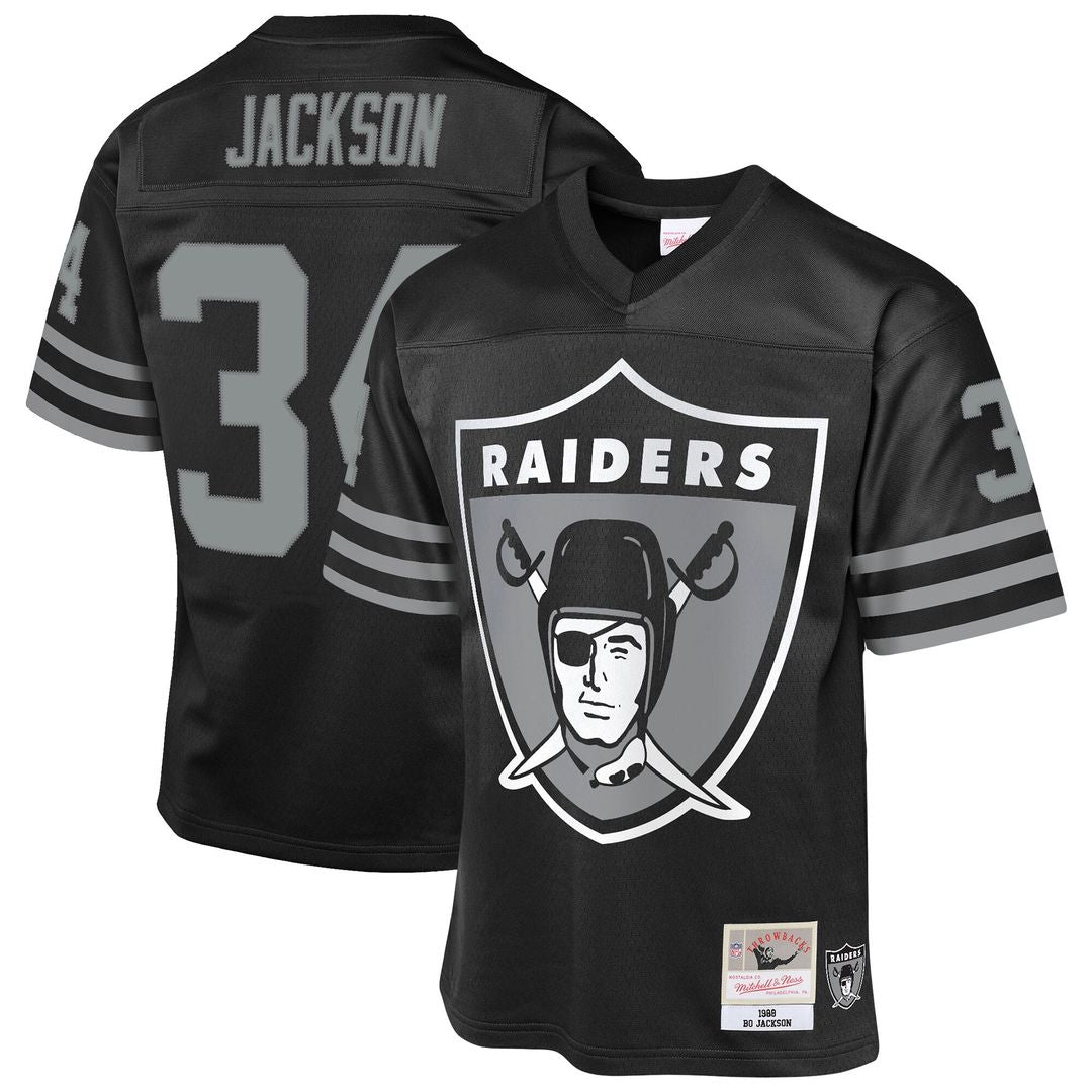 Bo Jackson Las Vegas Raiders Mitchell & Ness Youth 1988 Throwback Fashion Official Jersey - Black