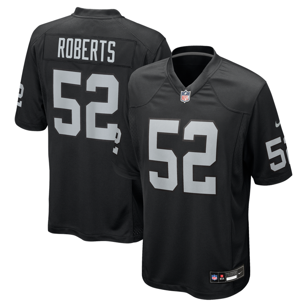 Elandon Roberts Las Vegas Raiders Nike Team Game Jersey - Black