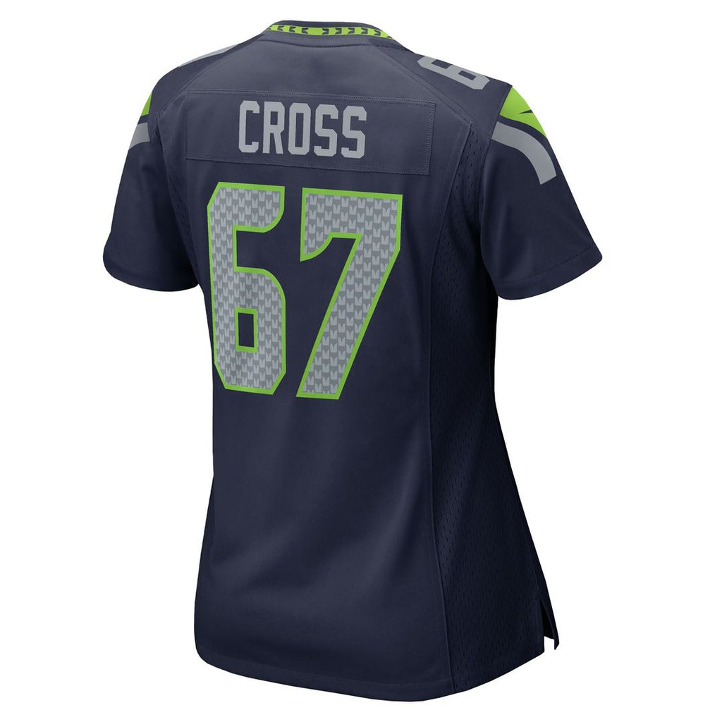 Charles Cross Seattle Seahawks Nike Women's Team Game Jersey - College Navy