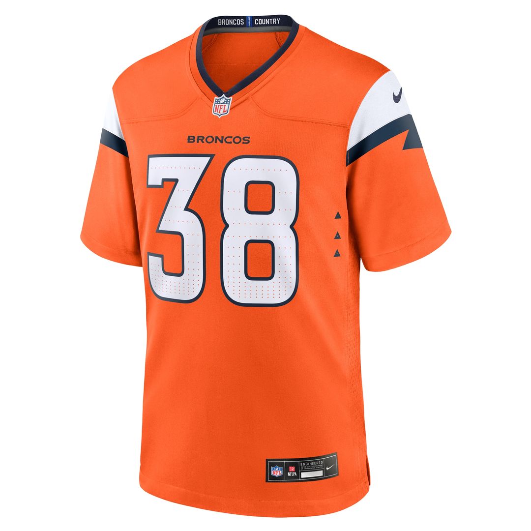 Jaleel McLaughlin Denver Broncos Nike Team Game Official Jersey -  Orange