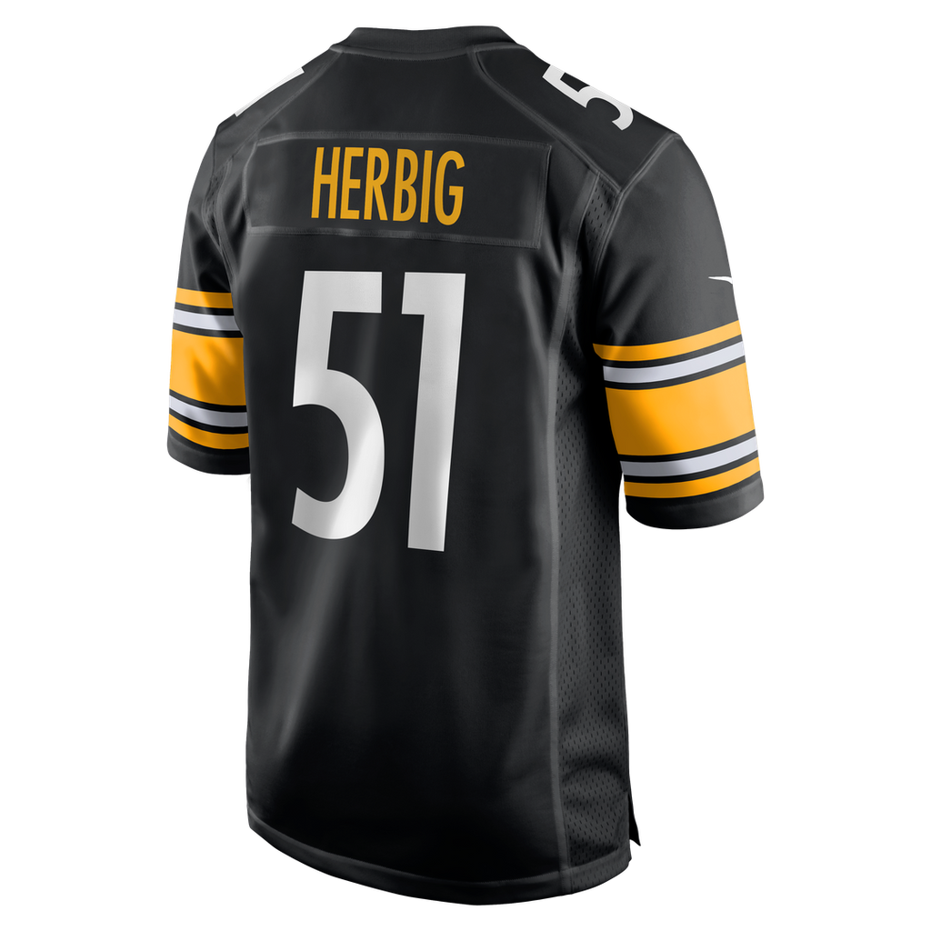 Nick Herbig Pittsburgh Steelers Nike Game Jersey - Black