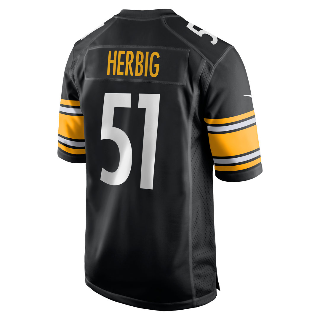 Nick Herbig Pittsburgh Steelers Nike Game Jersey - Black