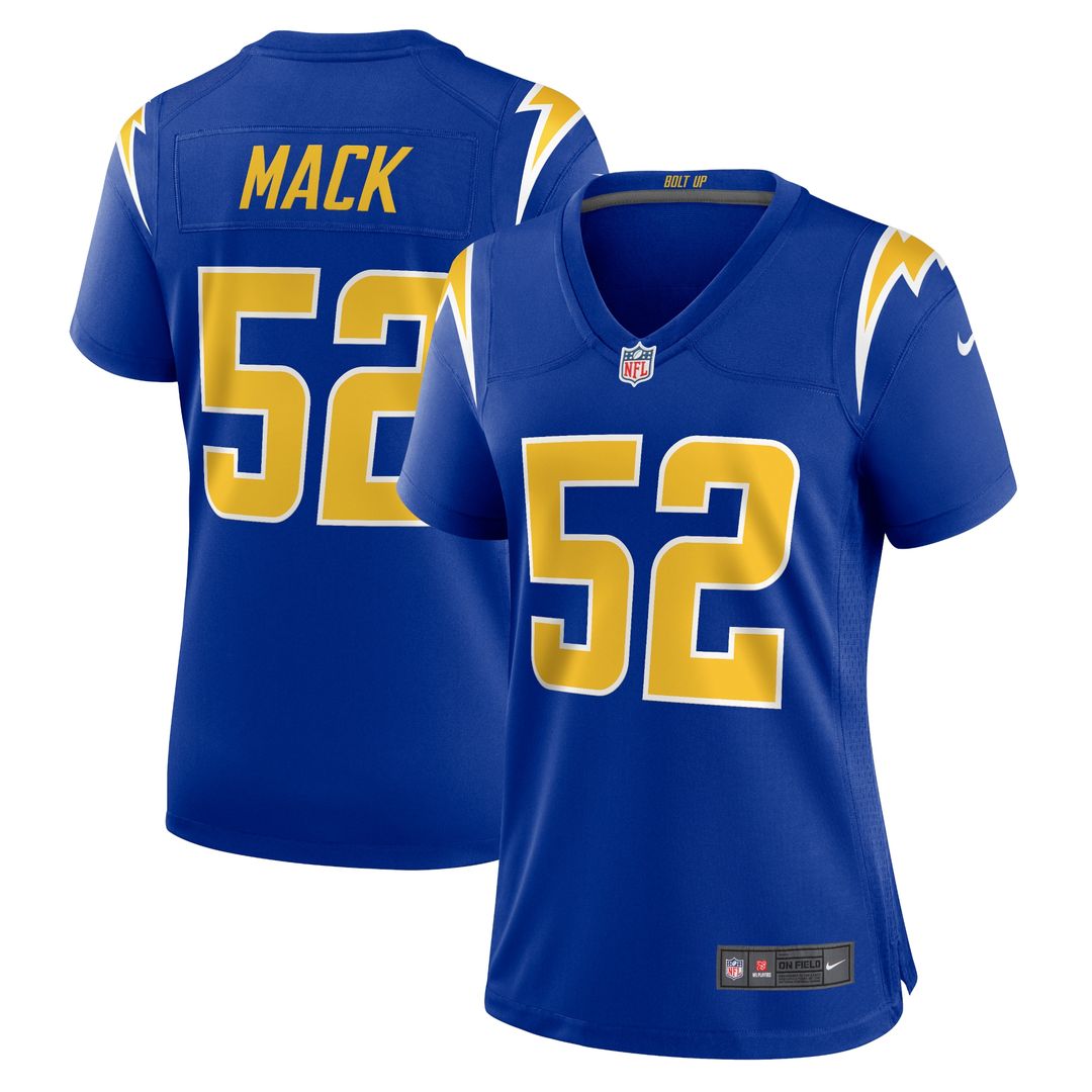 Khalil Mack Los Angeles Chargers Nike Women's Alternate Game Official Jersey - Royal