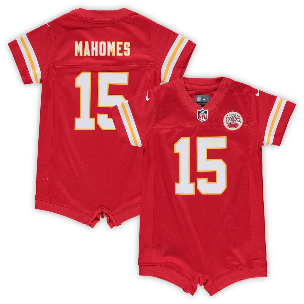 Patrick Mahomes Kansas City Chiefs Nike Infant Romper Official Jersey - Red