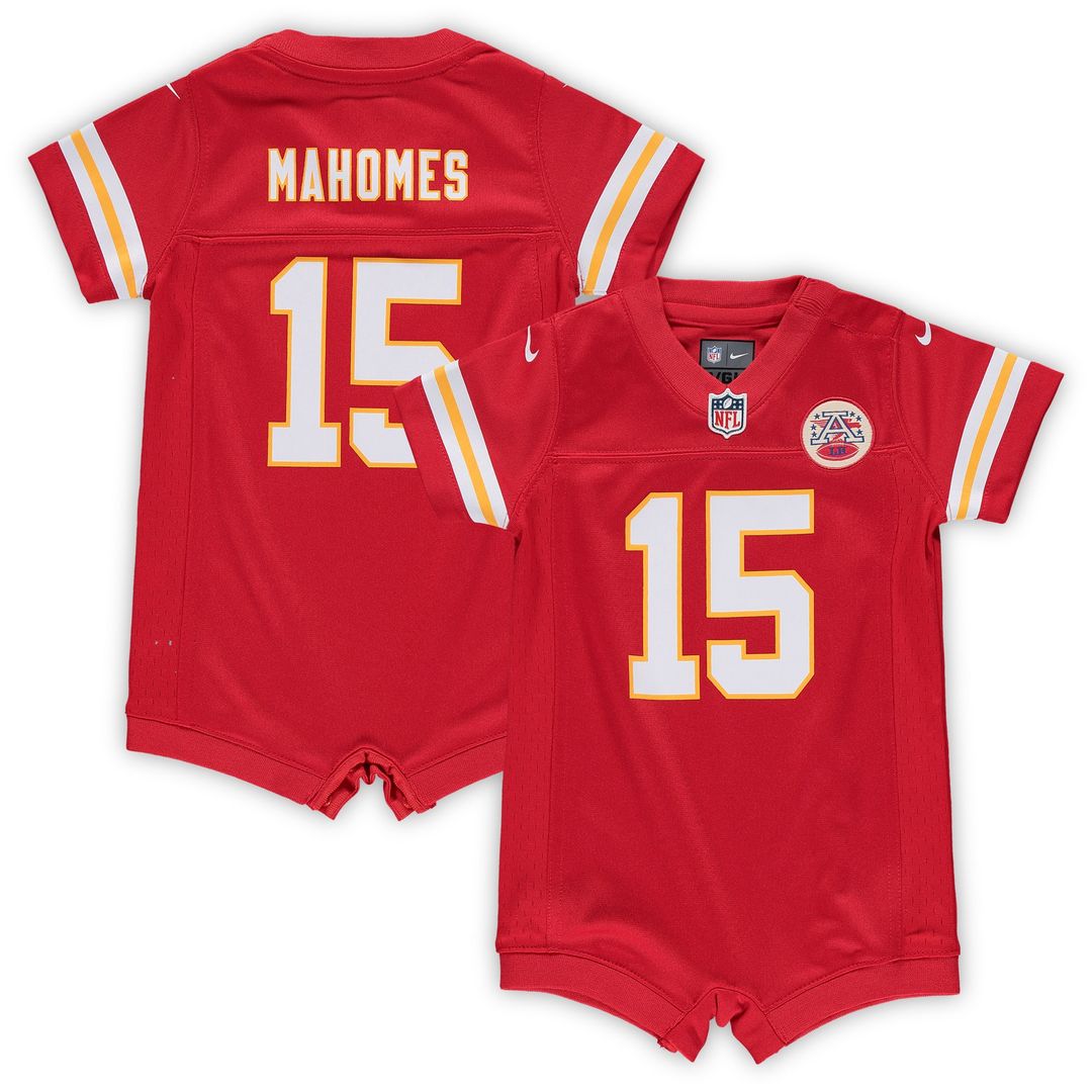Patrick Mahomes Kansas City Chiefs Nike Infant Romper Official Jersey - Red