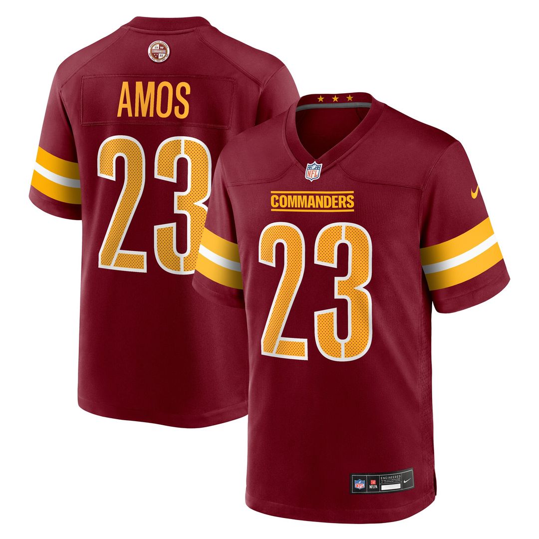 Trey Amos Washington Commanders Nike Team Game Jersey - Burgundy