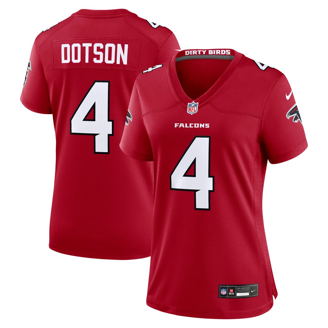 Jahan Dotson Atlanta Falcons Nike Women's Team Game Jersey - Red