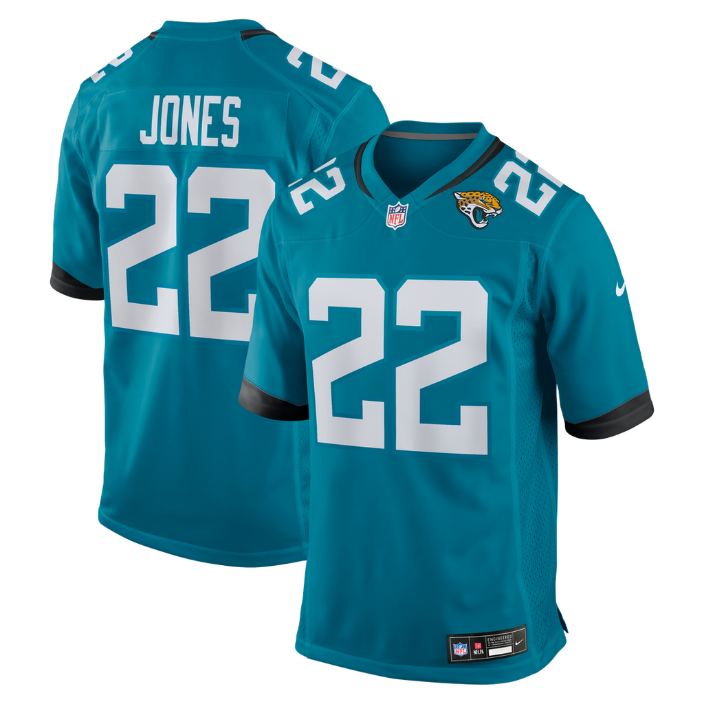 Jarrian Jones Jacksonville Jaguars Nike Team Game Official Jersey -  Teal