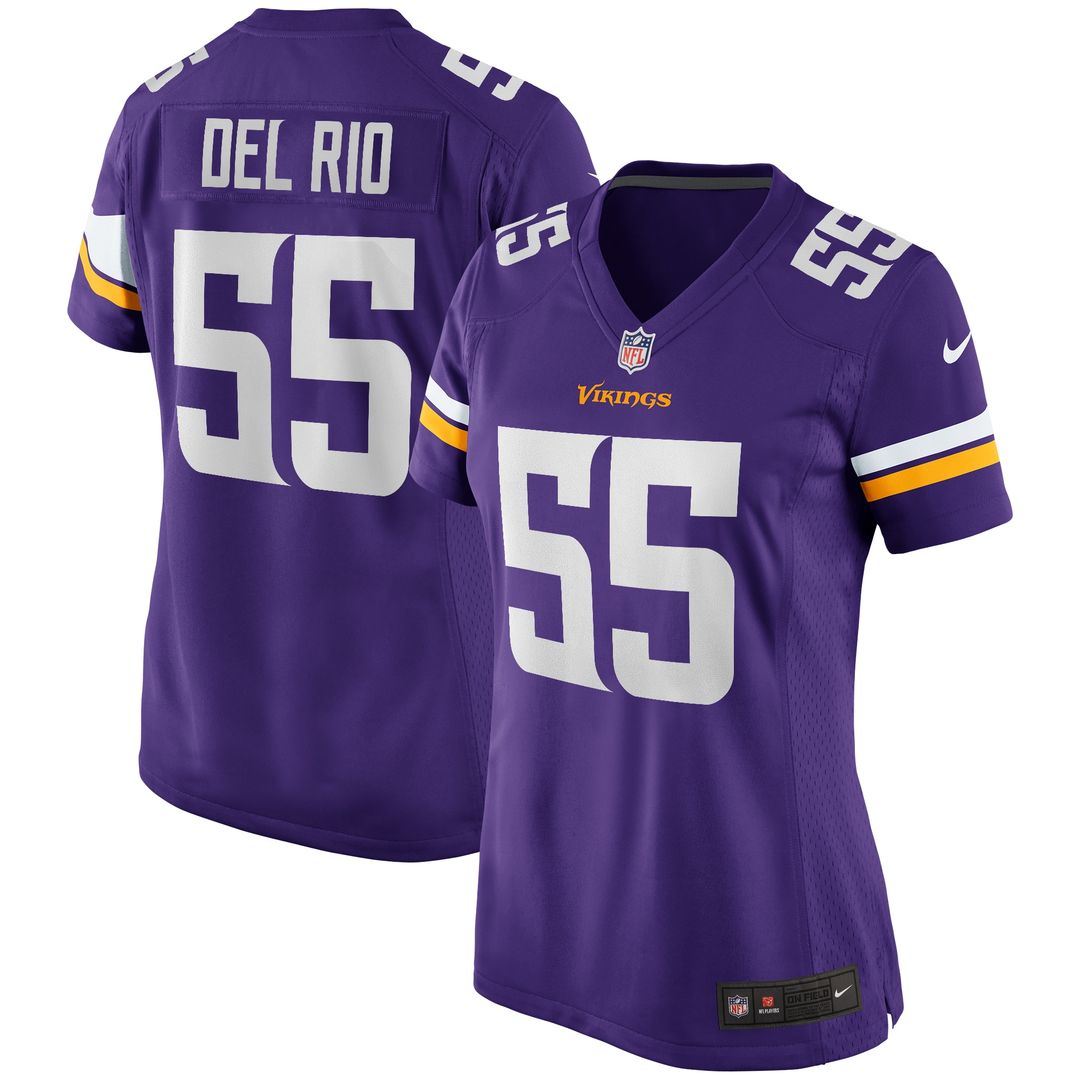 Jack Del Rio Minnesota Vikings Nike Women's Game Retired Player Official Jersey - Purple