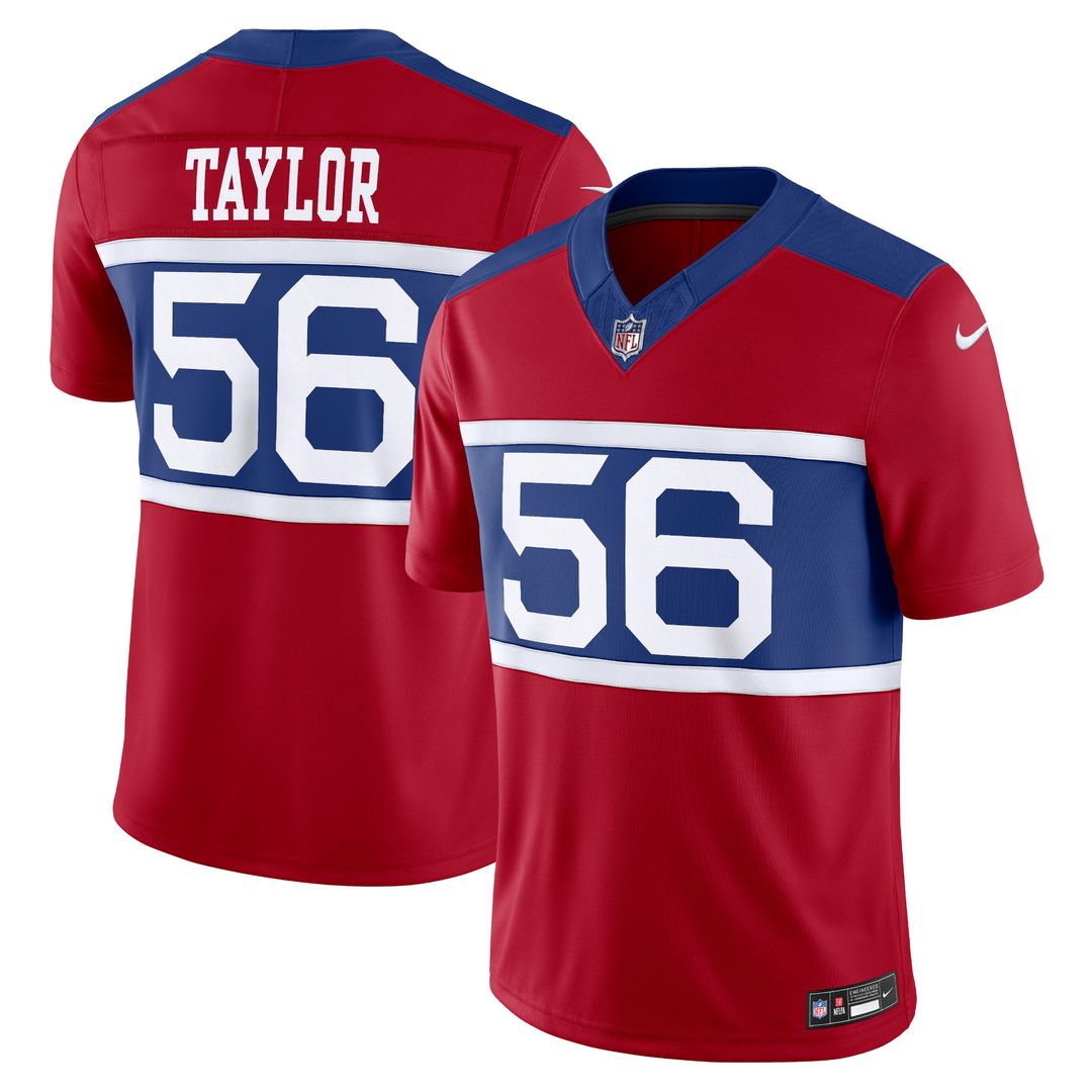 Lawrence Taylor New York Giants Nike Alternate Vapor F.U.S.E. Retired Player Limited Official Jersey - Century Red
