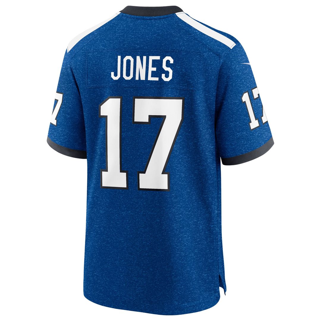 Daniel Jones Indianapolis Colts Nike Alternate 2 Indiana Nights Game Jersey - Heather Royal
