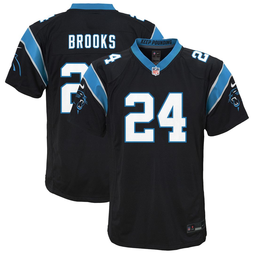 Jonathon Brooks Carolina Panthers Nike Youth Game Official Jersey - Blue