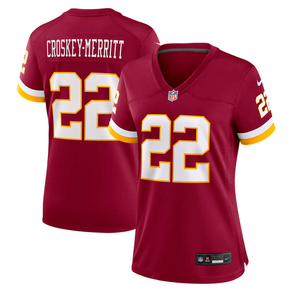 Jacory Croskey-Merritt Washington Commanders Nike Women's Game Official Jersey - Burgundy