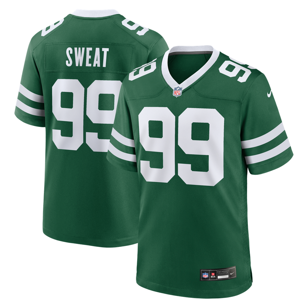 T'Vondre Sweat New York Jets Nike Team Game Official Jersey - Legacy Green