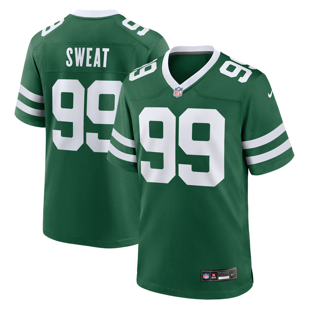 T'Vondre Sweat New York Jets Nike Team Game Official Jersey - Legacy Green