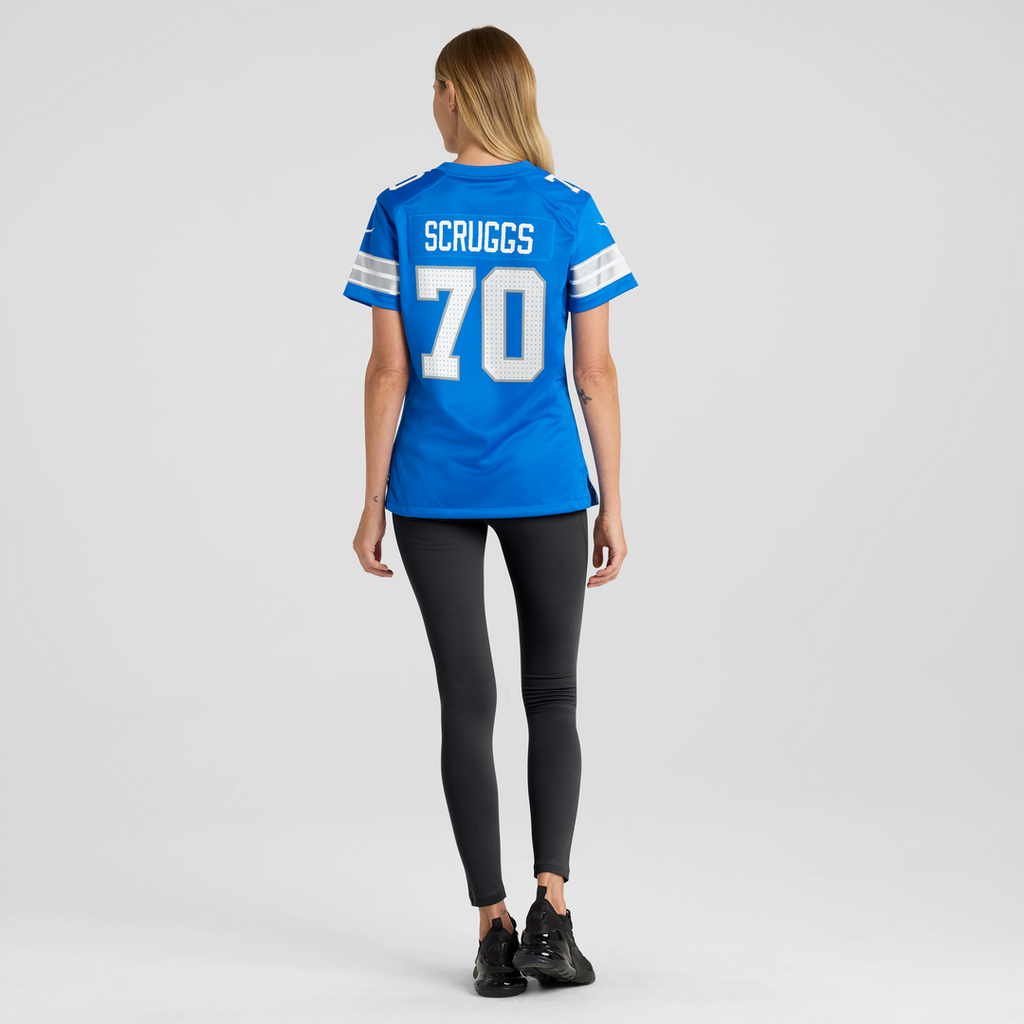 Juice Scruggs Detroit Lions Nike Women's Team Game Official Jersey -  Blue