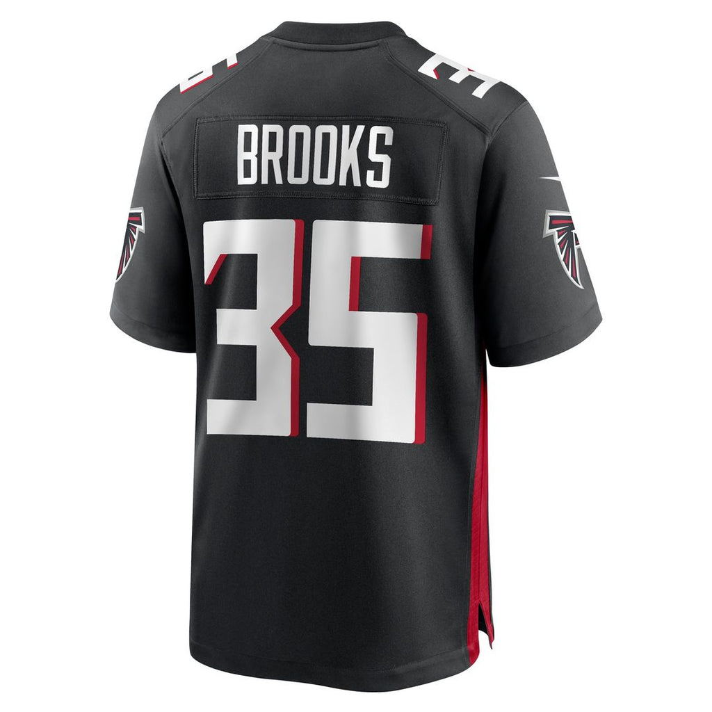 Natrone Brooks Atlanta Falcons Nike Team Game Official Jersey -  Black