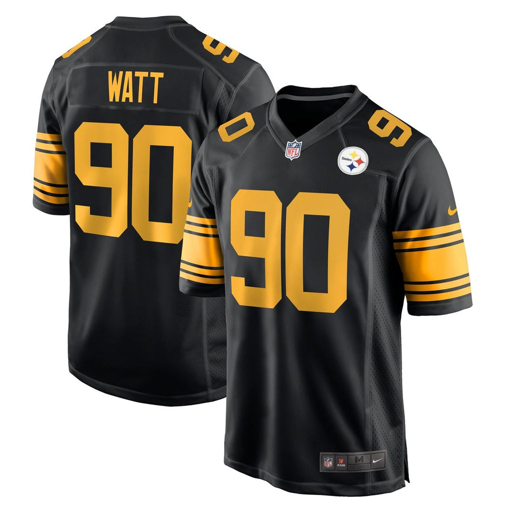T.J. Watt Pittsburgh Steelers Nike Alternate Game Official Jersey -  Black
