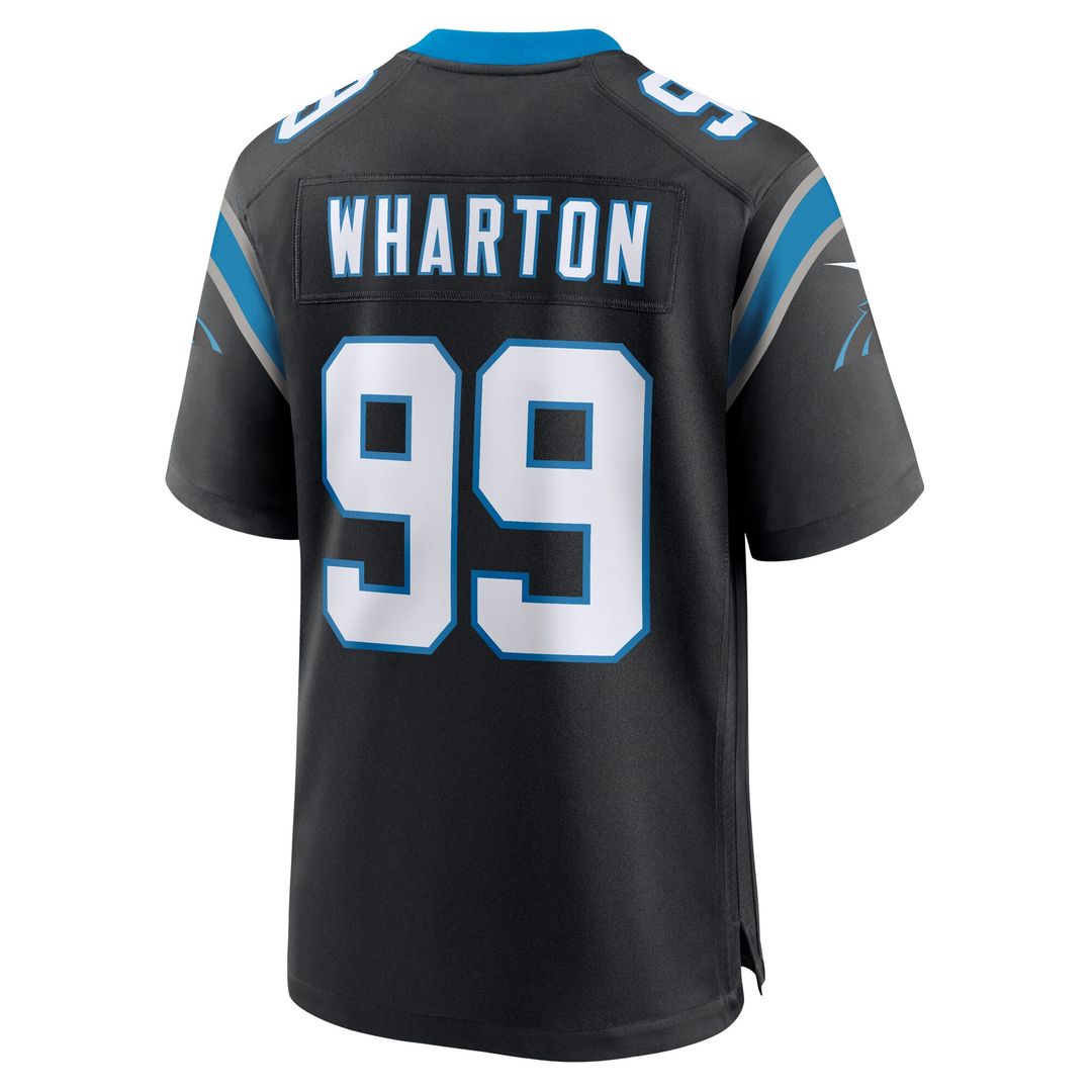 Tershawn Wharton Carolina Panthers Nike Team Game Jersey - Black