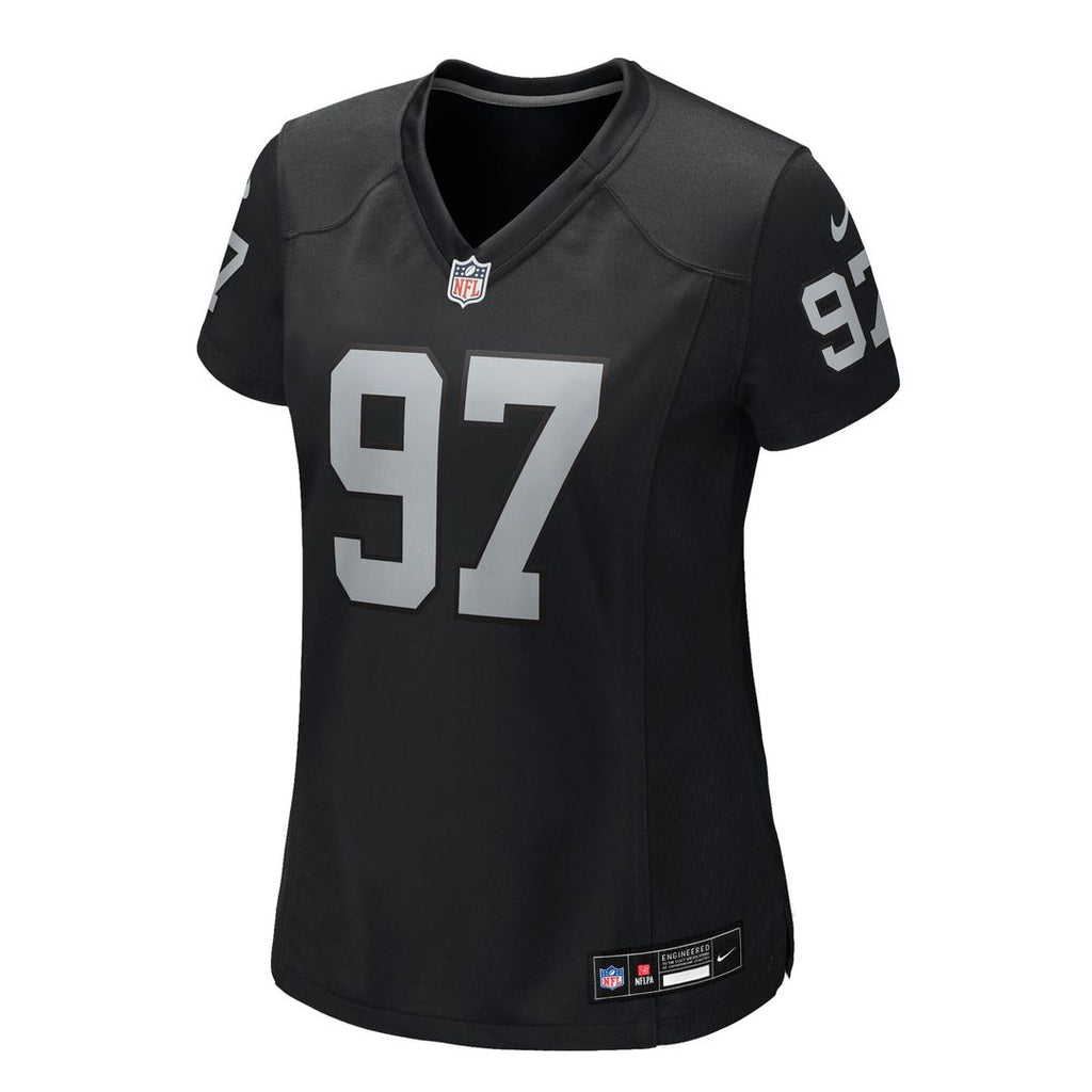 Tonka Hemingway Las Vegas Raiders Nike Women's Team Game Official Jersey -  Black