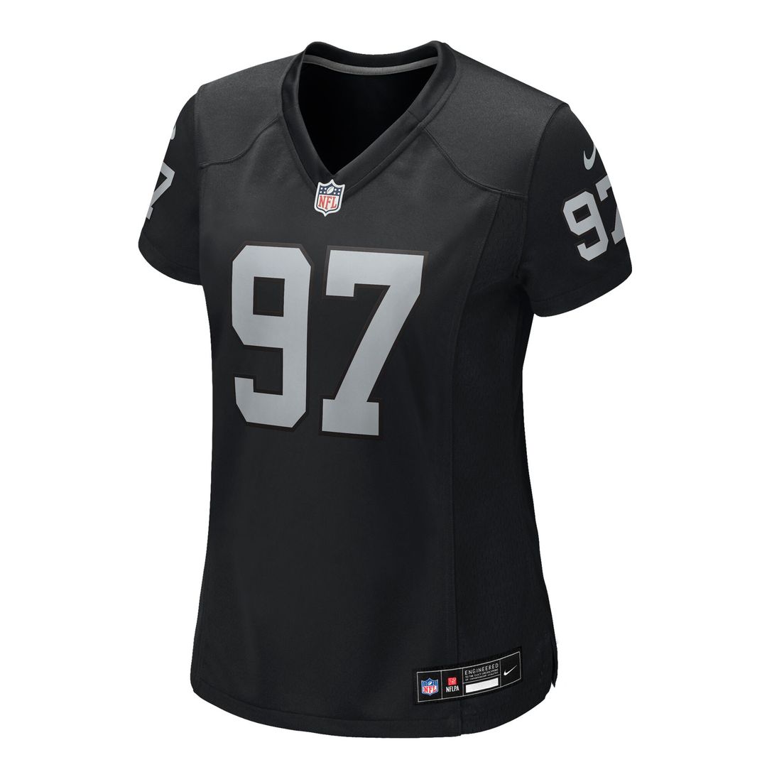 Tonka Hemingway Las Vegas Raiders Nike Women's Team Game Official Jersey -  Black