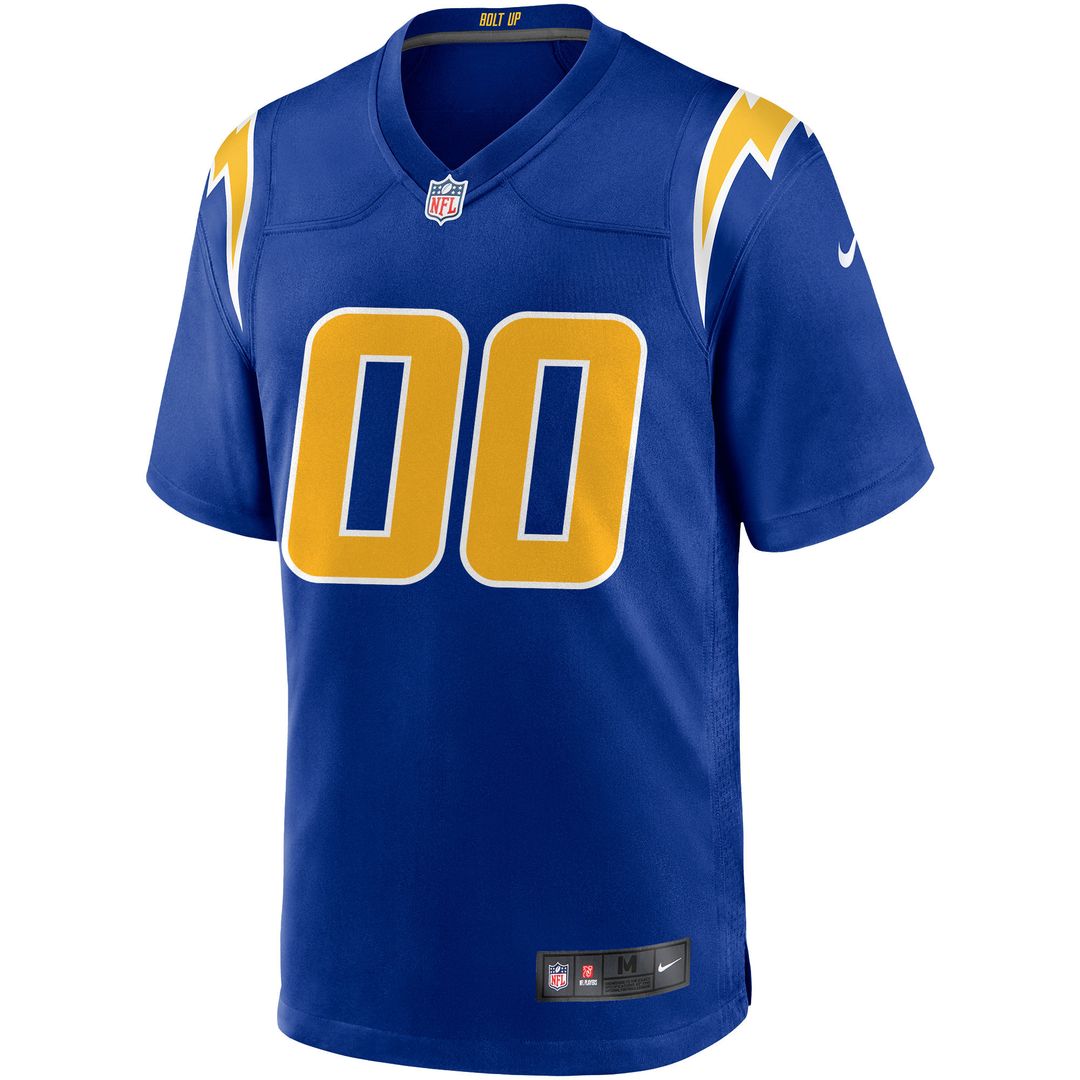 Los Angeles Chargers Nike Alternate Custom Game Official Jersey - Royal