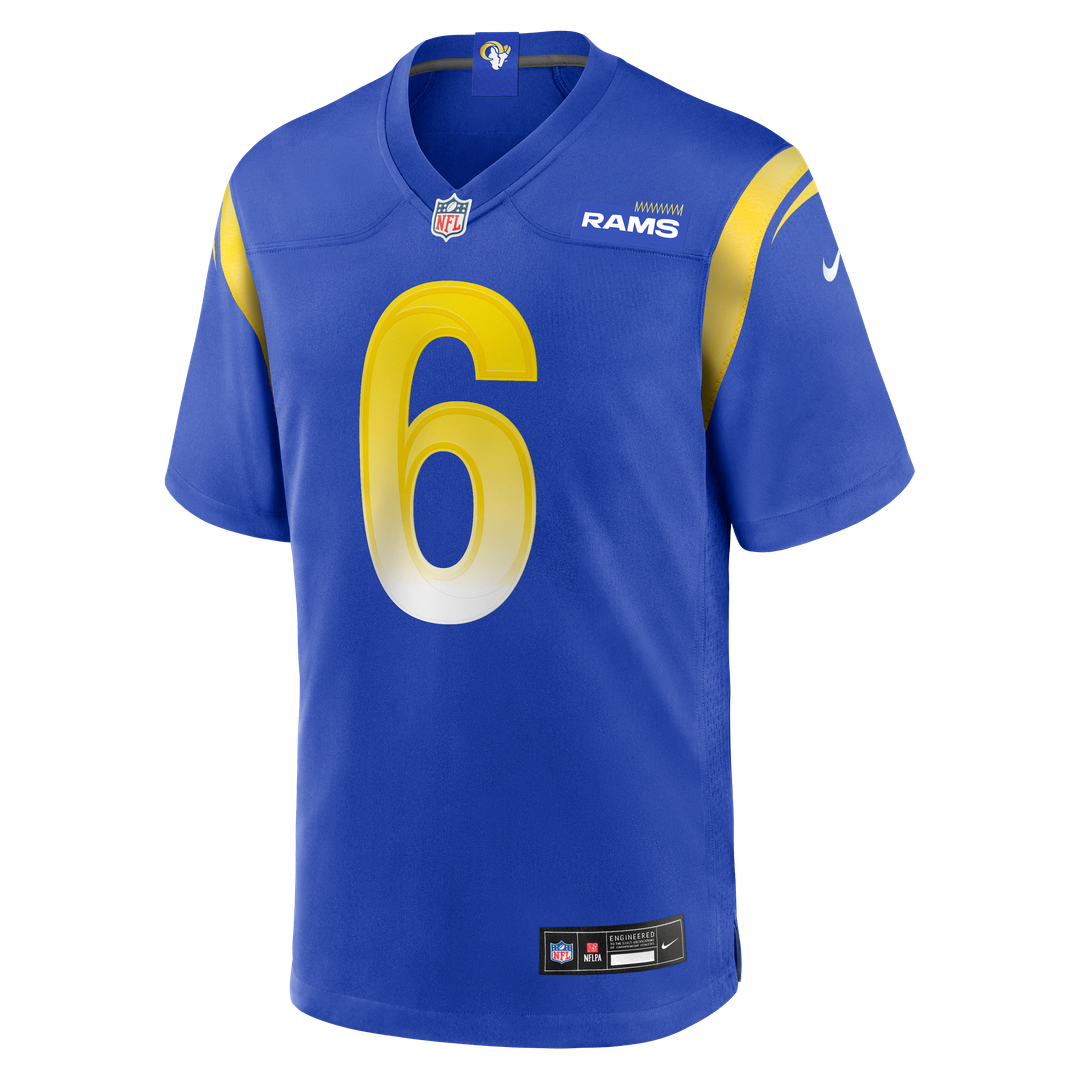 Nick Hampton Los Angeles Rams Nike Team Game Official Jersey -  Royal