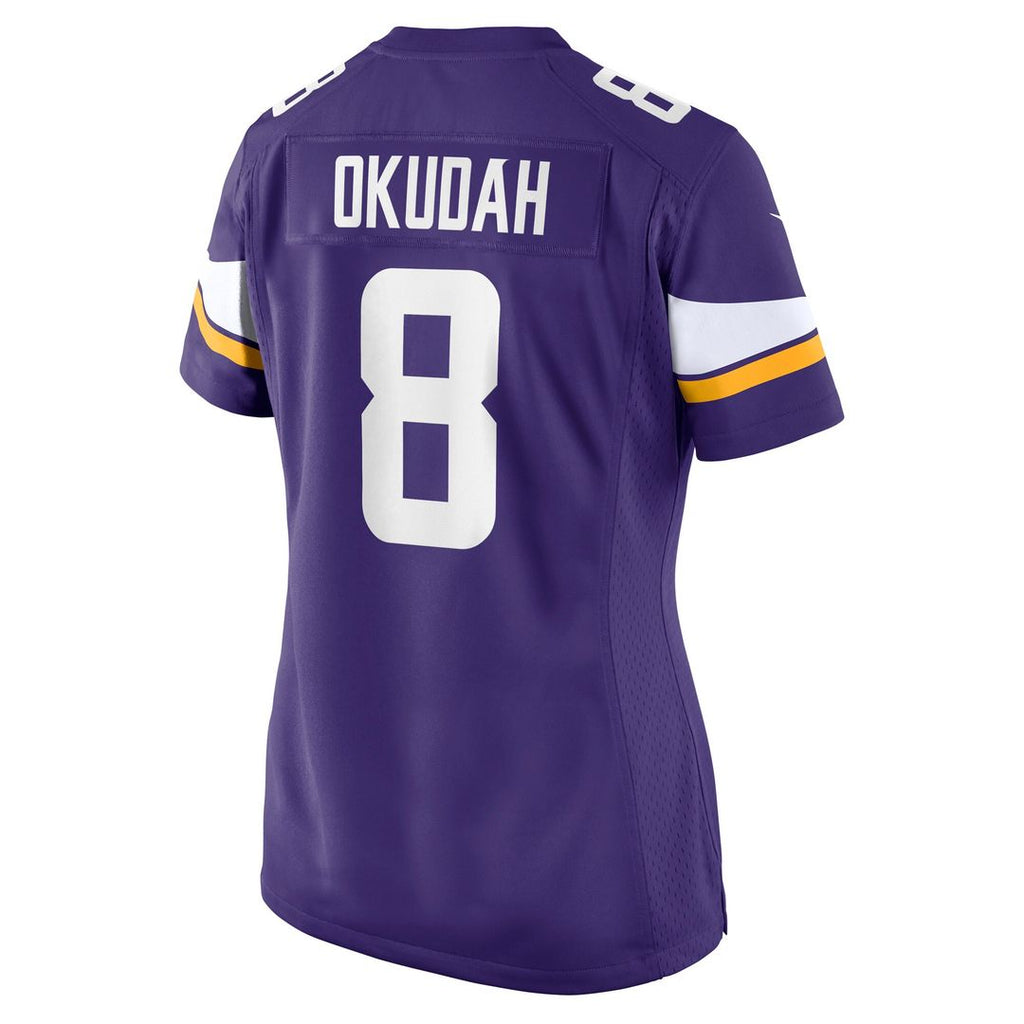 Jeff Okudah Minnesota Vikings Nike Women's Team Game Jersey - Purple