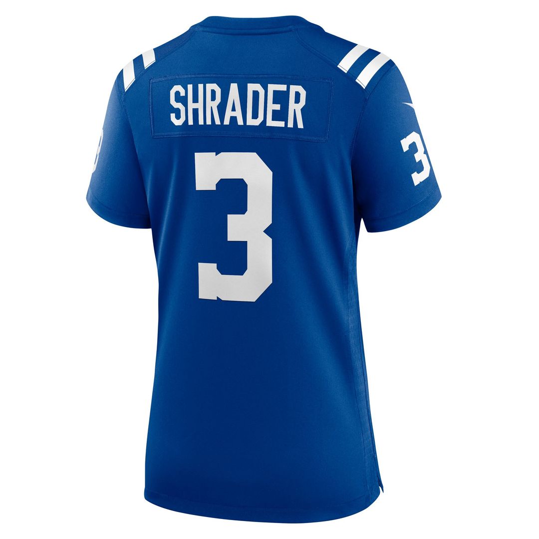 Spencer Shrader Indianapolis Colts Nike Women's Team Game Official Jersey -  Royal
