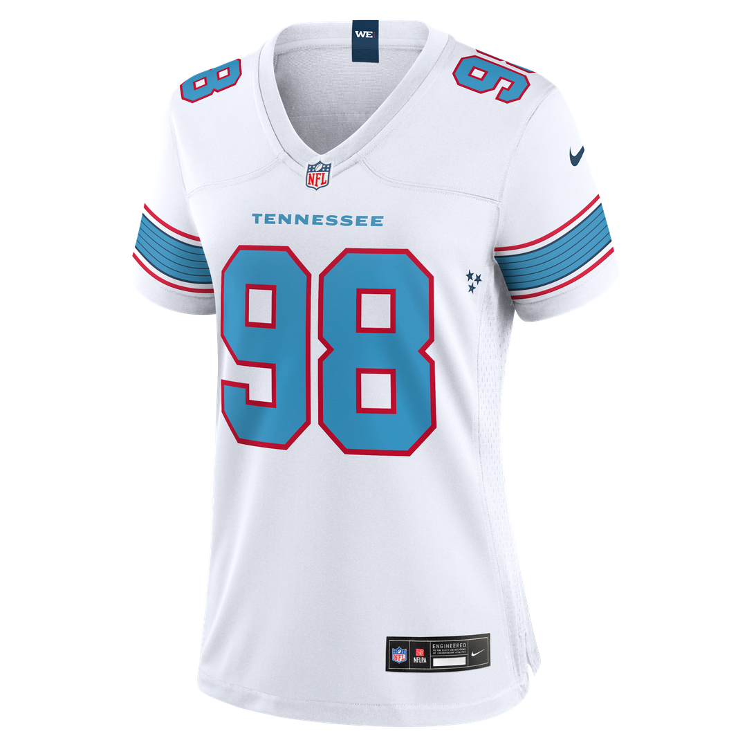 Jeffery Simmons Tennessee Titans Nike Women's Game Official Jersey - White