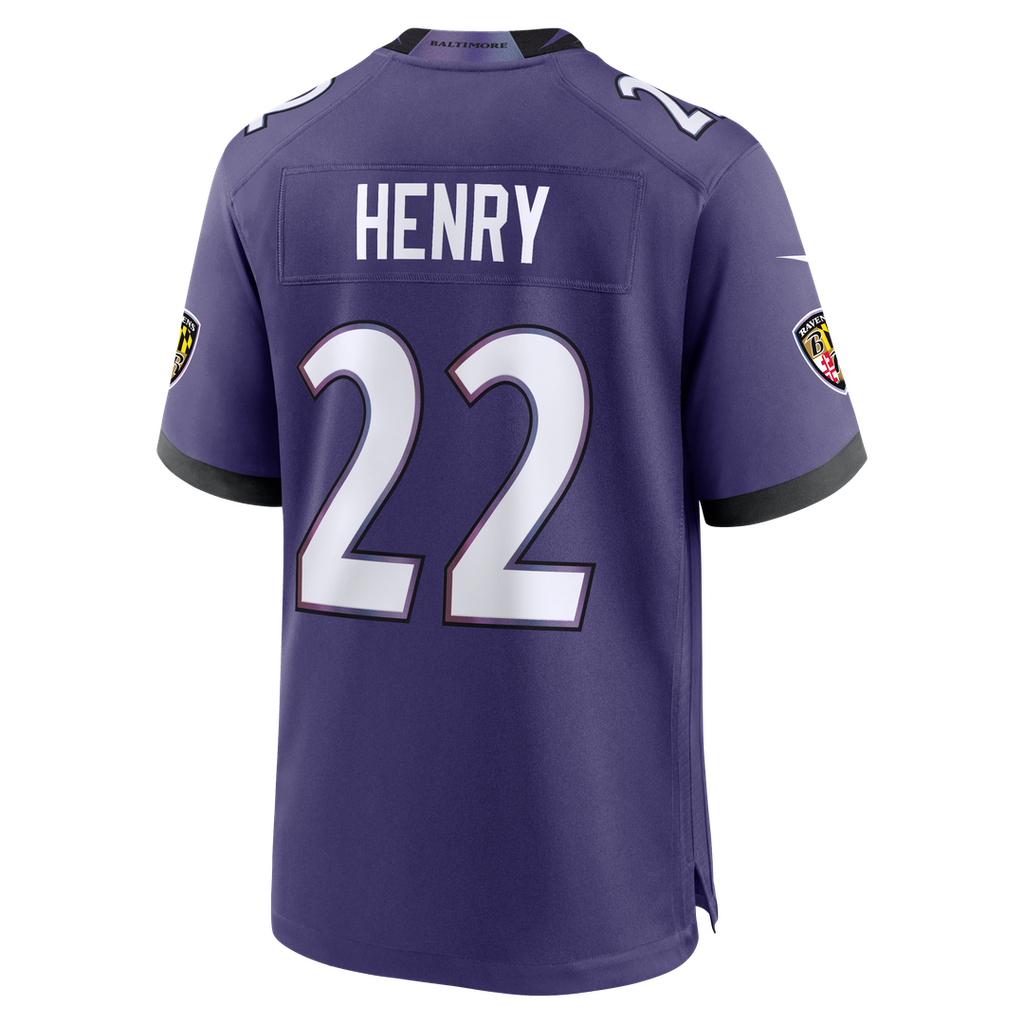 Derrick Henry Baltimore Ravens Nike Team Game Official Jersey - Purple