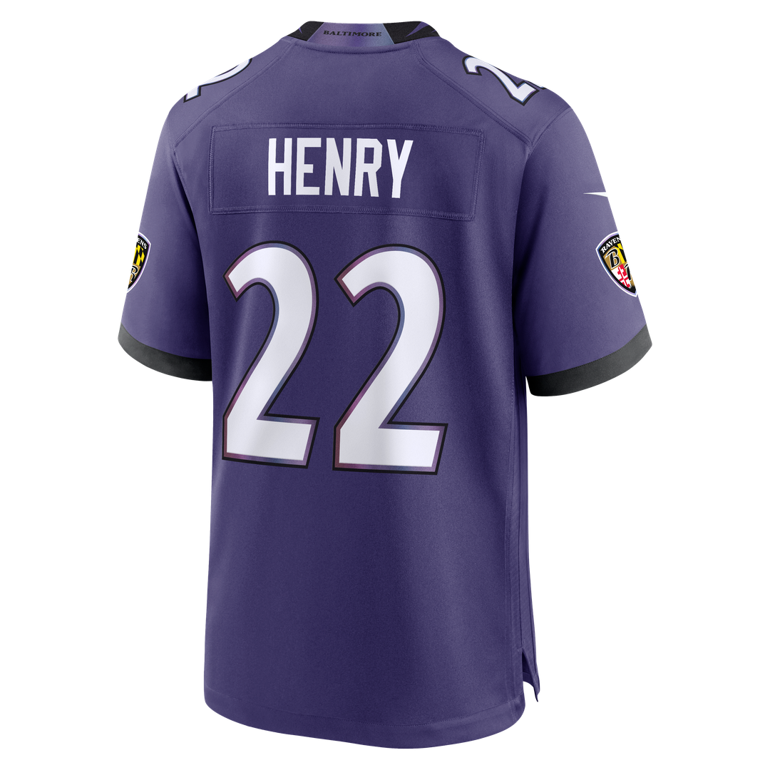 Derrick Henry Baltimore Ravens Nike Team Game Official Jersey - Purple