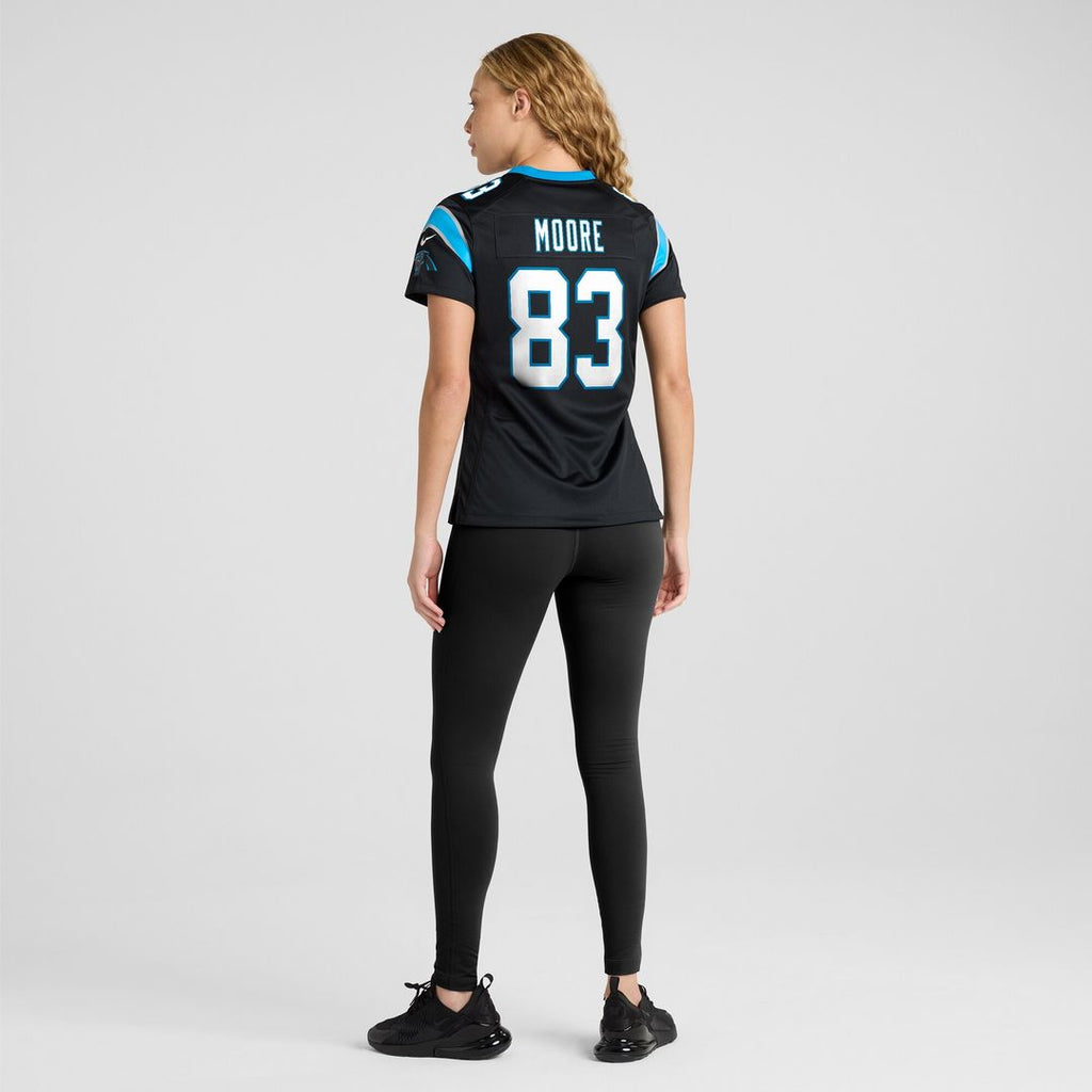 David Moore Carolina Panthers Nike Women's  Game Official Jersey -  Black