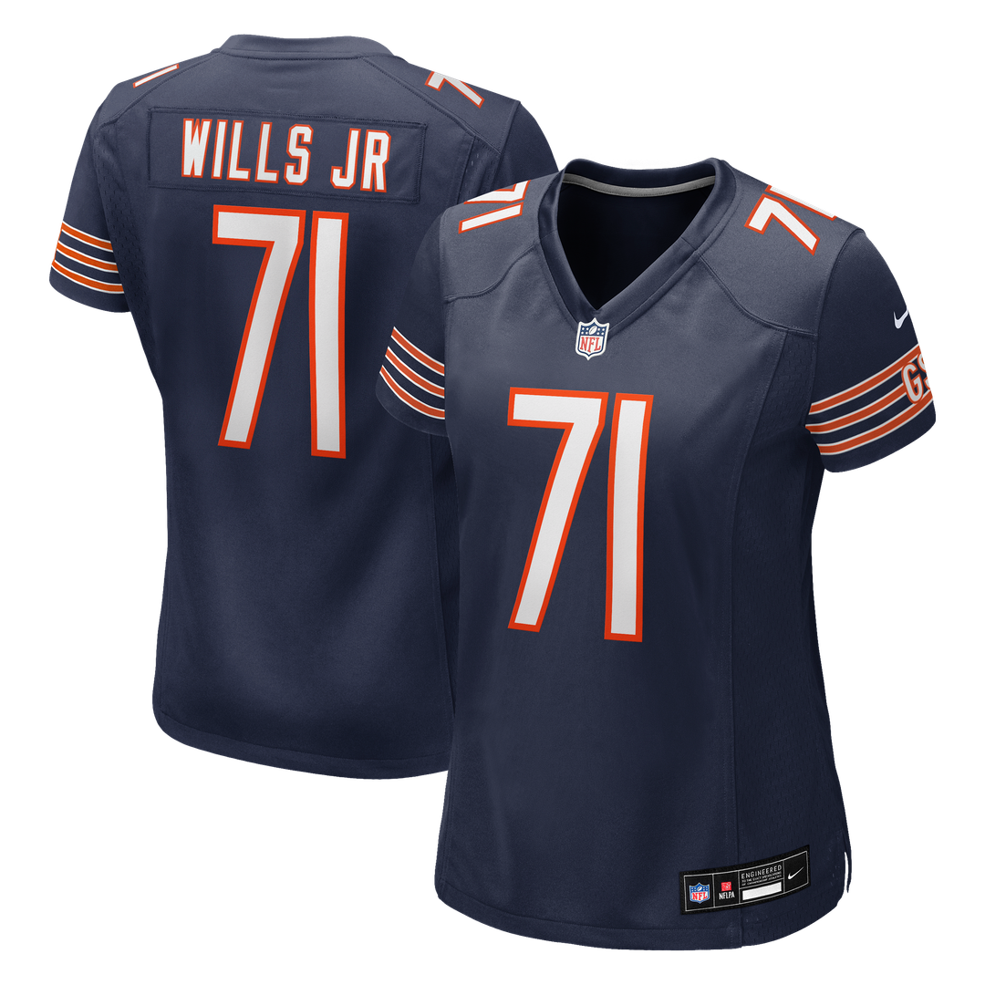 Jedrick Wills Jr. Chicago Bears Nike Women's Team Game Jersey - Navy