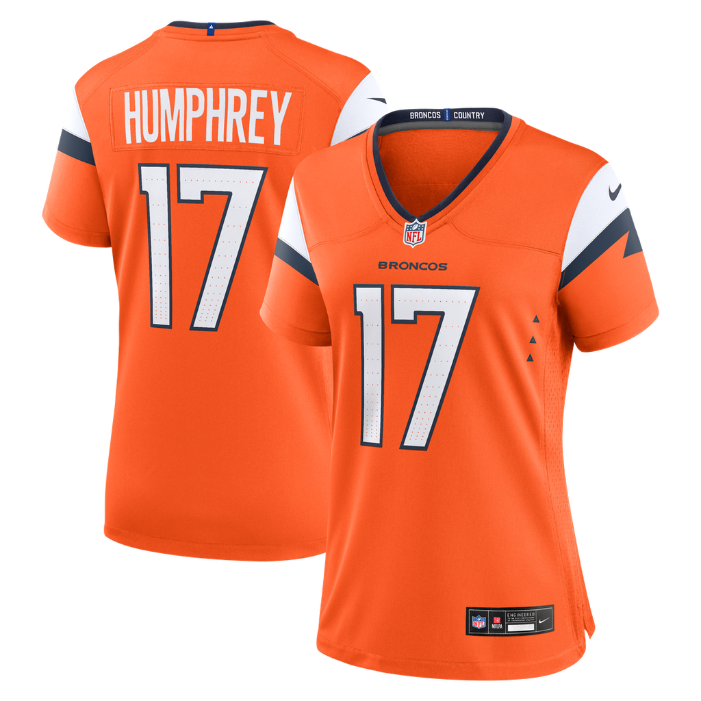 Lil'Jordan Humphrey Denver Broncos Nike Women's Team Game Jersey - Orange