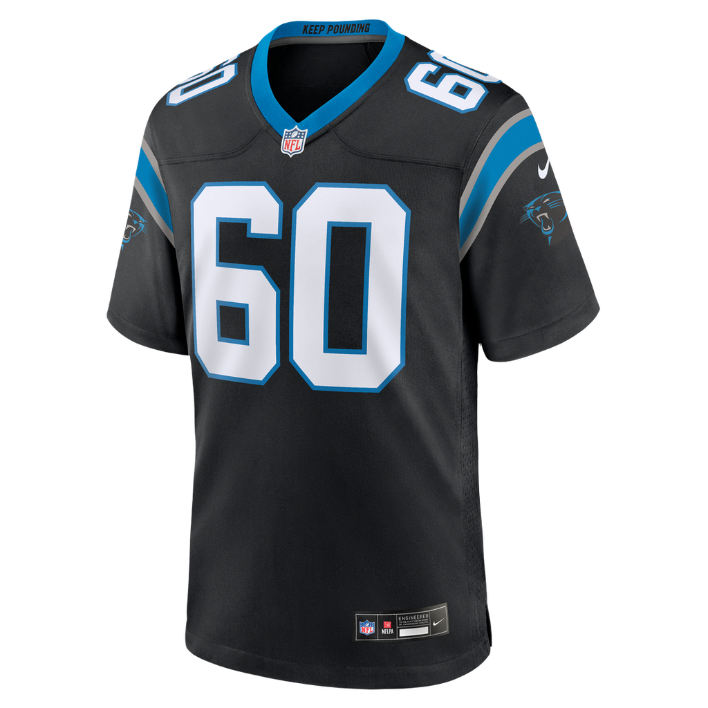 Nick Samac Carolina Panthers Nike Team Game Official Jersey -  Black