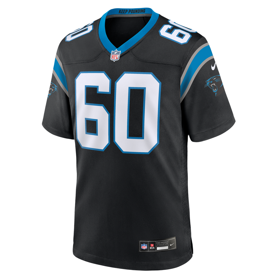 Nick Samac Carolina Panthers Nike Team Game Official Jersey -  Black