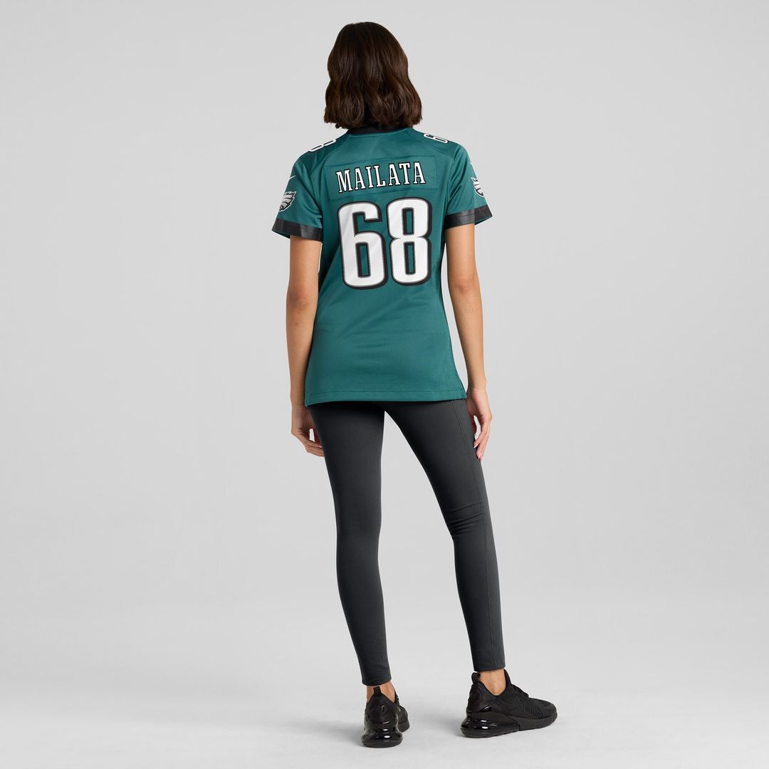 Jordan Mailata Philadelphia Eagles Nike Women's Team Game Official Jersey - Midnight Green