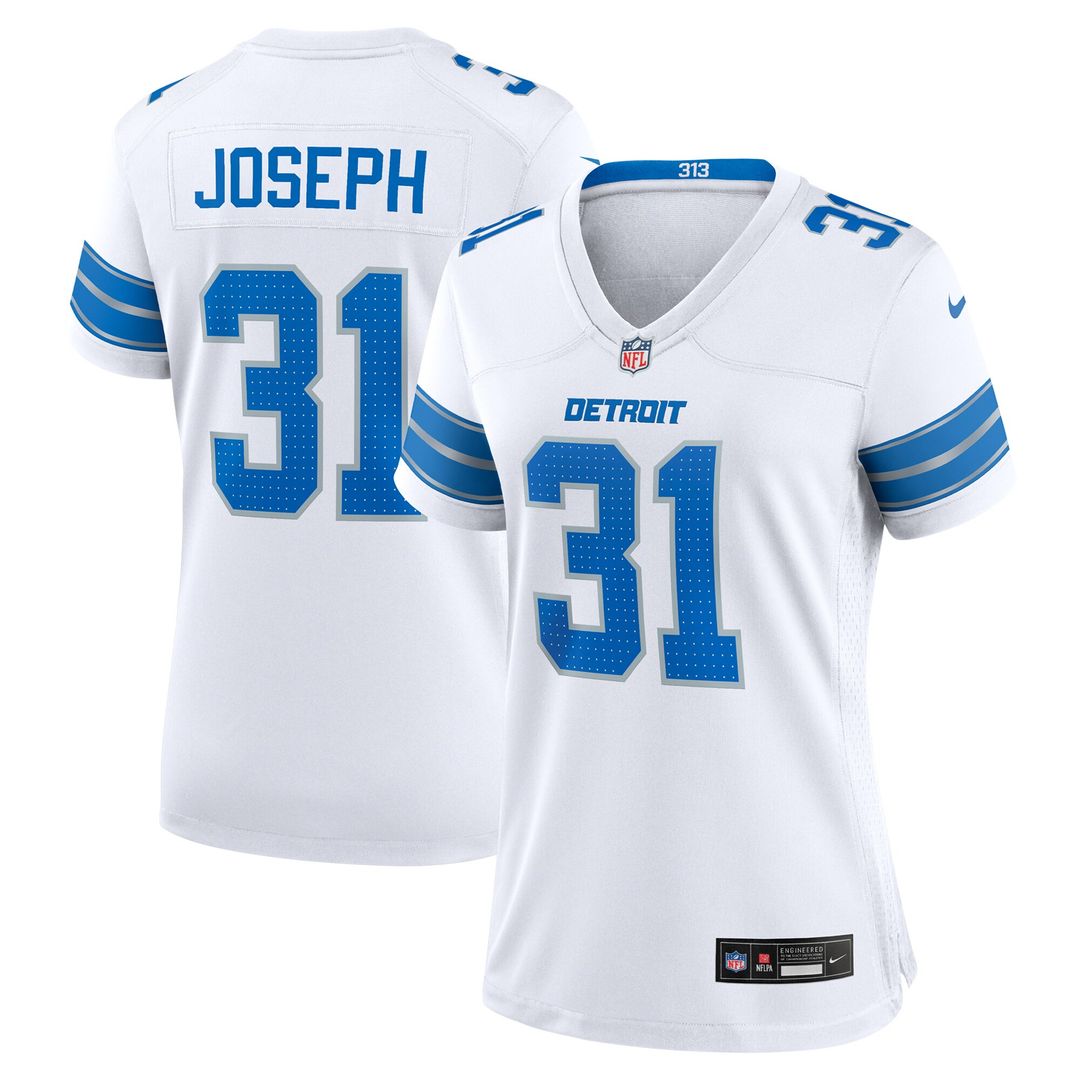 Kerby Joseph Detroit Lions Nike Women's Game Official Jersey -  White
