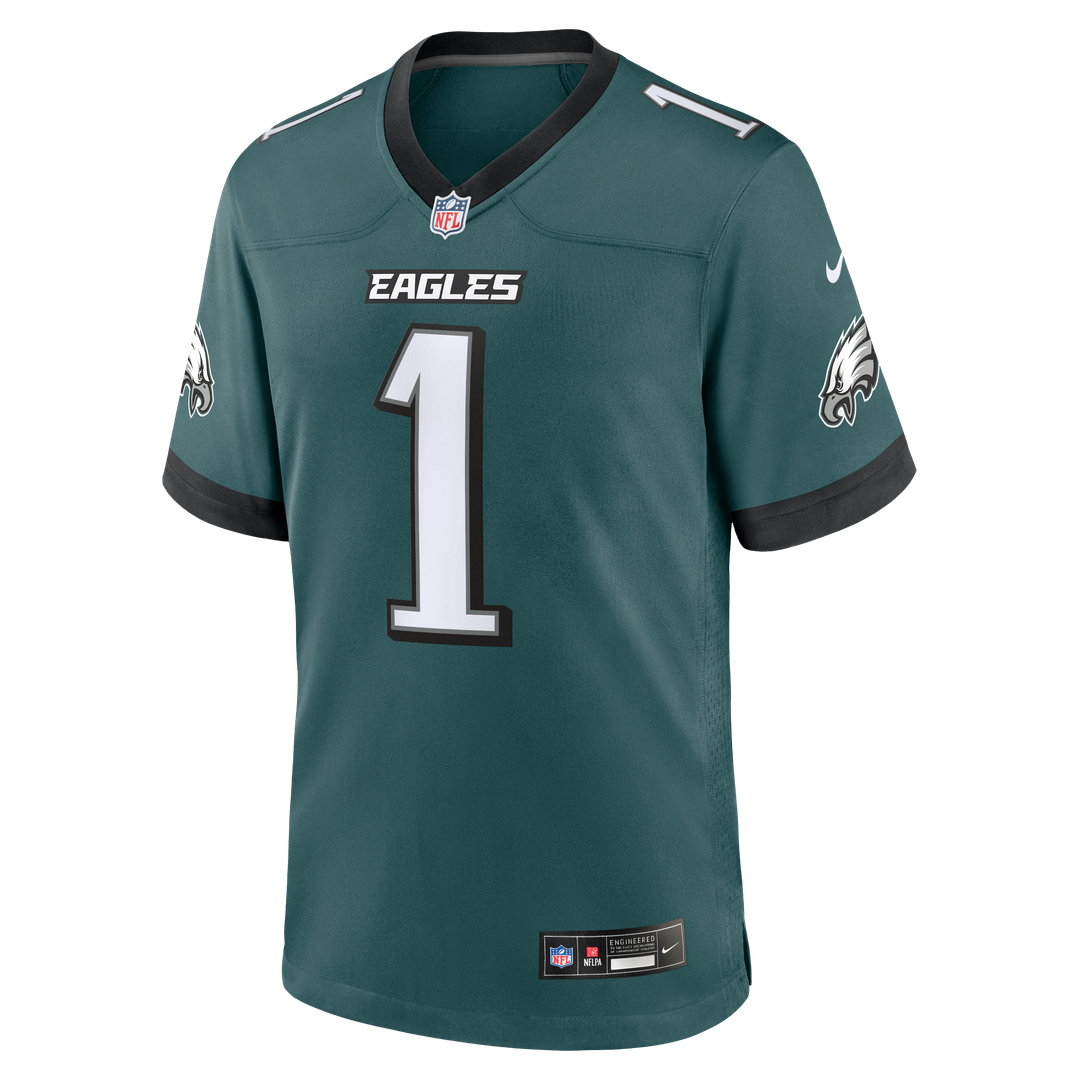Jalen Hurts Philadelphia Eagles Nike Team Game Official Jersey -  Midnight Green