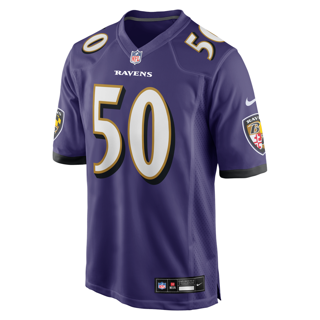 Adisa Isaac Baltimore Ravens Nike Team Game Official Jersey -  Purple