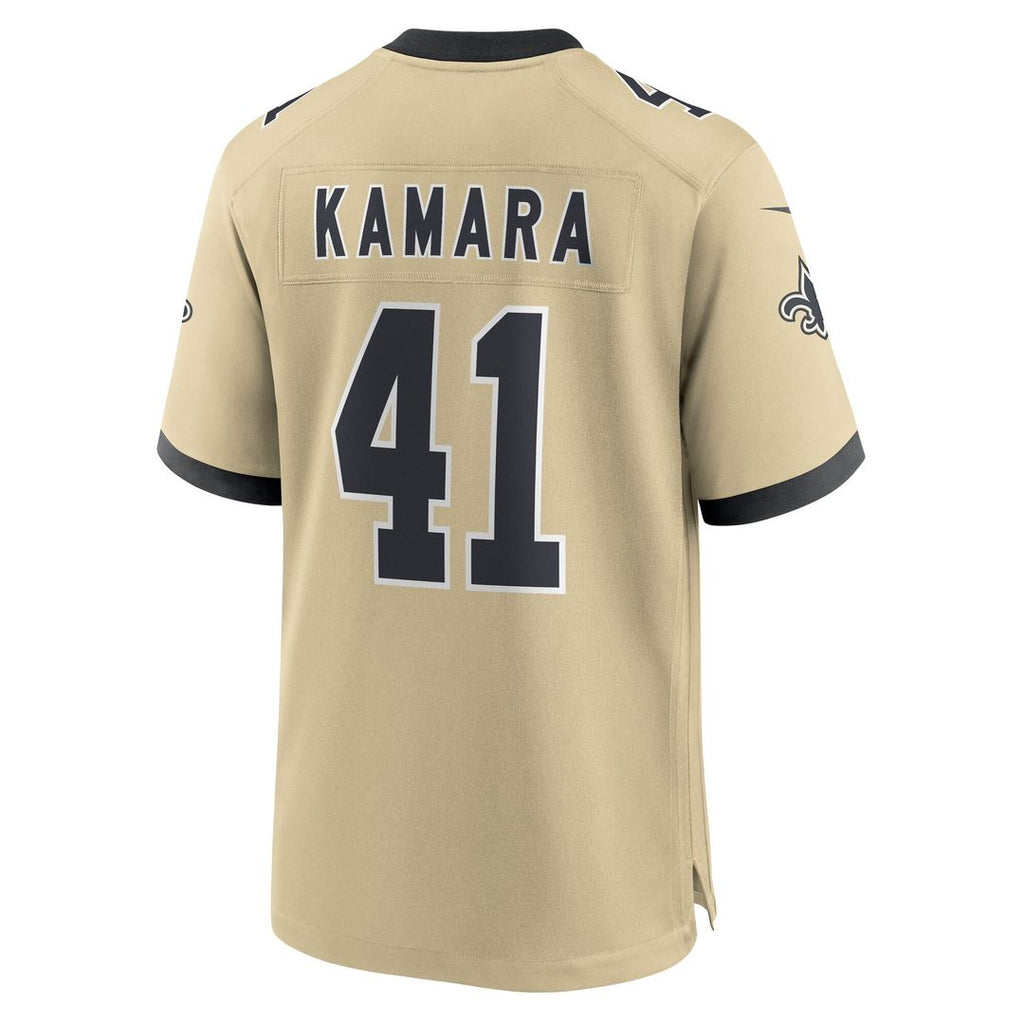 Alvin Kamara New Orleans Saints Nike Game Official Jersey - Black
