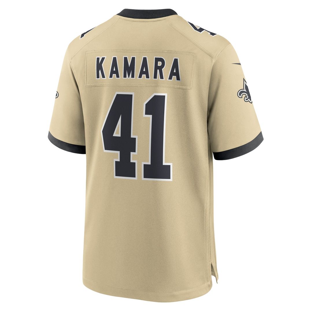 Alvin Kamara New Orleans Saints Nike Game Official Jersey - Black