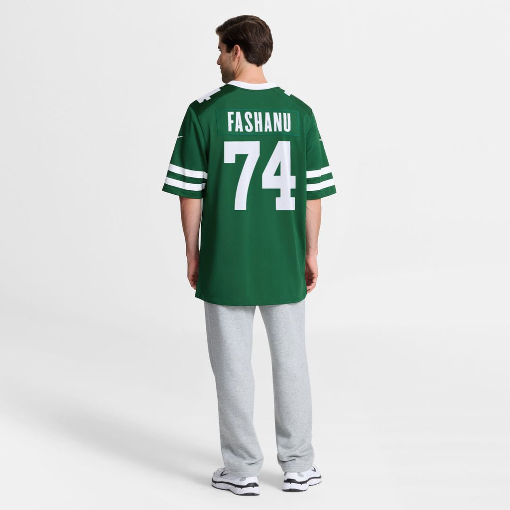 Olu Fashanu New York Jets Nike  Player Game Official Jersey - Gotham Green