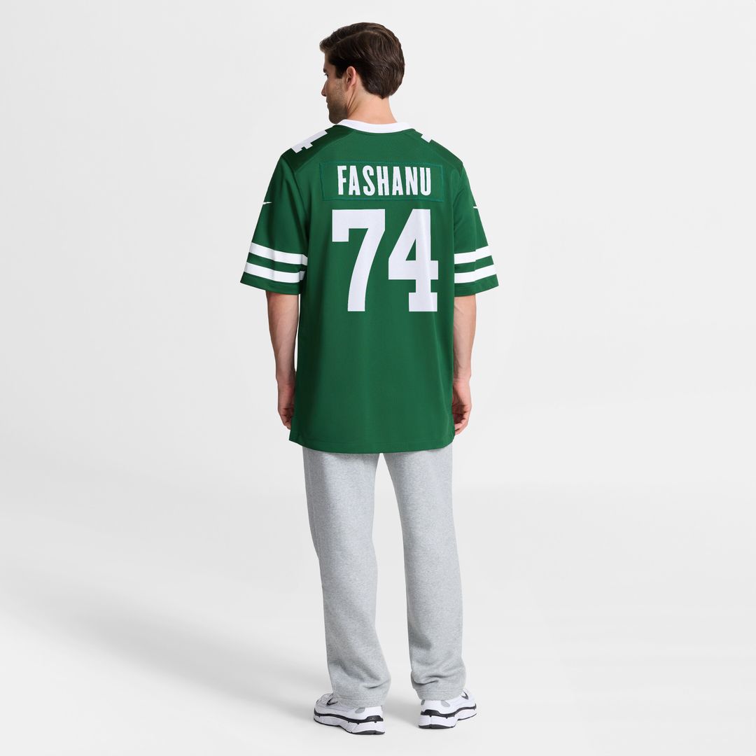 Olu Fashanu New York Jets Nike  Player Game Official Jersey - Gotham Green