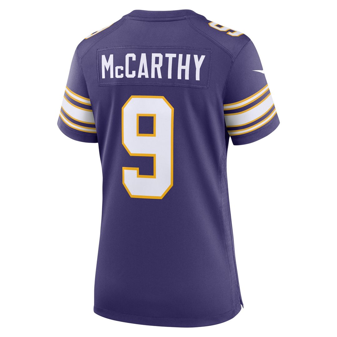 J.J. McCarthy Minnesota Vikings Nike Women's 2nd Alternate  Player Game Official Jersey - Purple