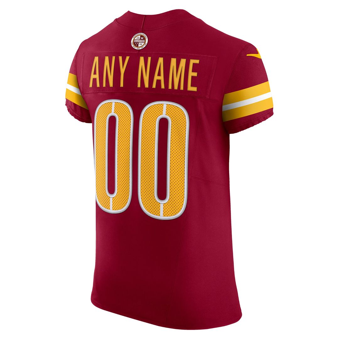 Washington Commanders Nike Team Vapor F.U.S.E. Elite Custom Official Jersey -  Burgundy